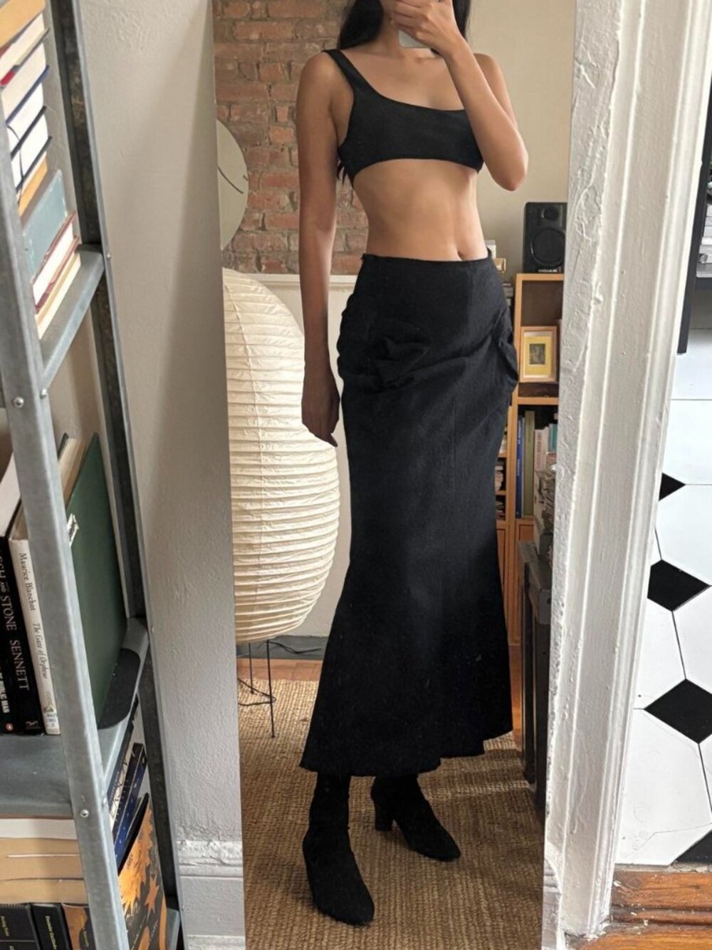 Junya Watanabe Bow Wool Skirt 2003 M